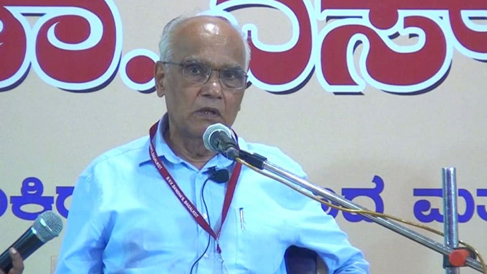 Dr. S.L. Bhyrappa to interact with young writers at his home town Santheshivara
