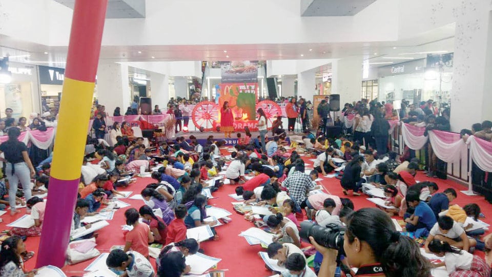 Forum Mall conducts drawing competition for children
