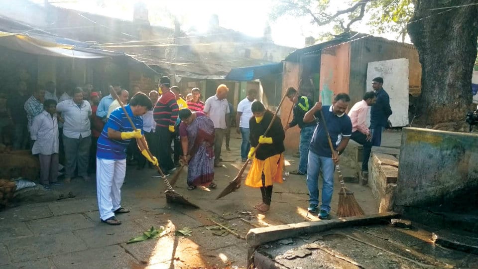 MLA S.A. Ramdas continues cleanliness drive in KR constituency