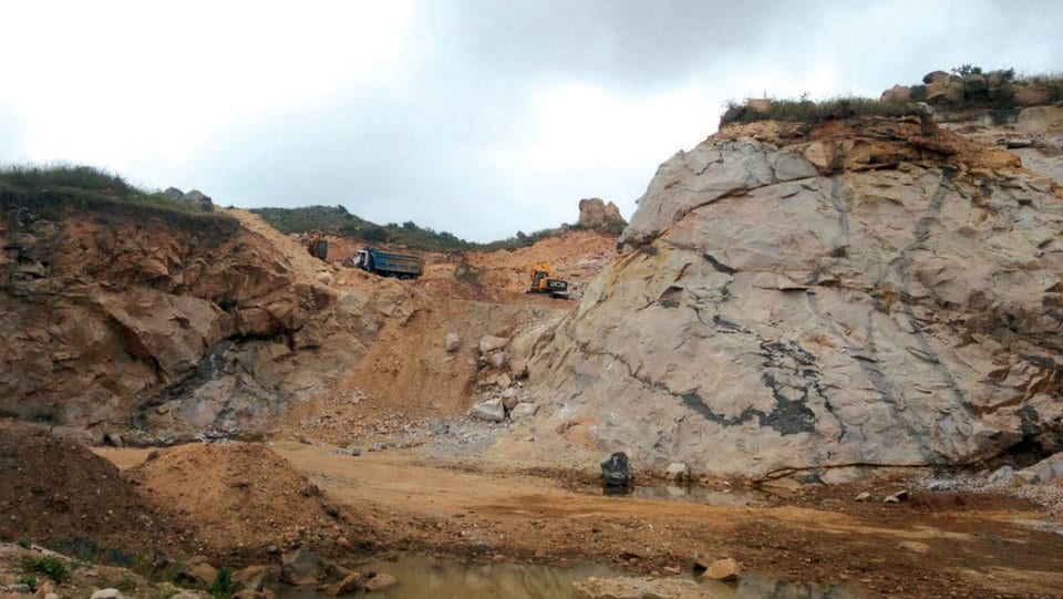 Villagers allege re-commencement of illegal mining in farmers’ land