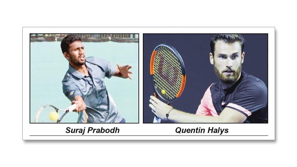 Bengaluru Open Challenger Tennis: City’s Suraj goes down to Frenchman Quentin Halys