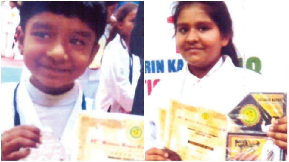 Karate: Siblings bag medals