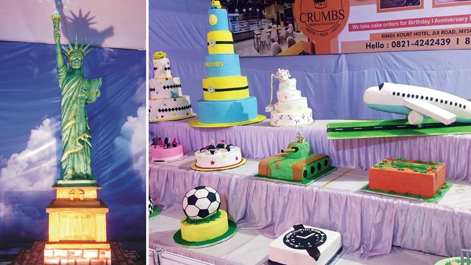15 ft. tall cake replica of Statue of Liberty beckons visitors to Great Mall Lifestyle Expo