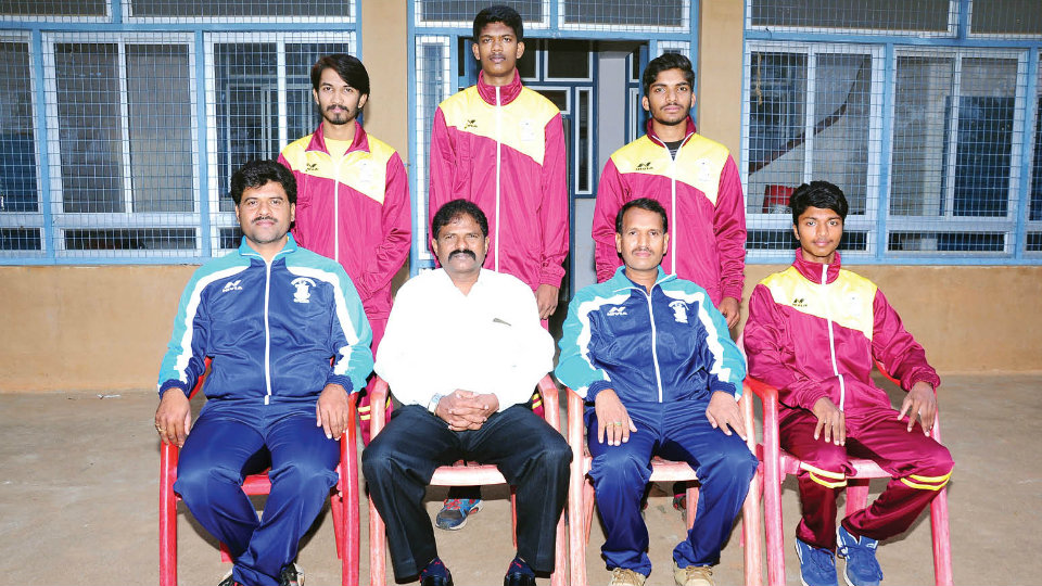 Mysore University men’s TT team for Inter-Varsity Championship
