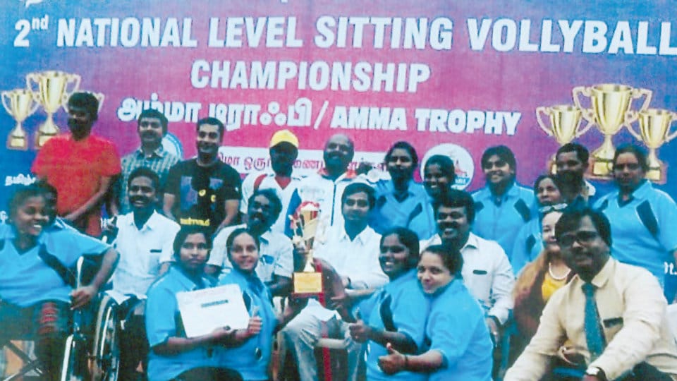 Karnataka takes second spot in Sitting Volleyball Championship