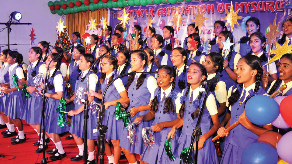 Carol singing competition held in city