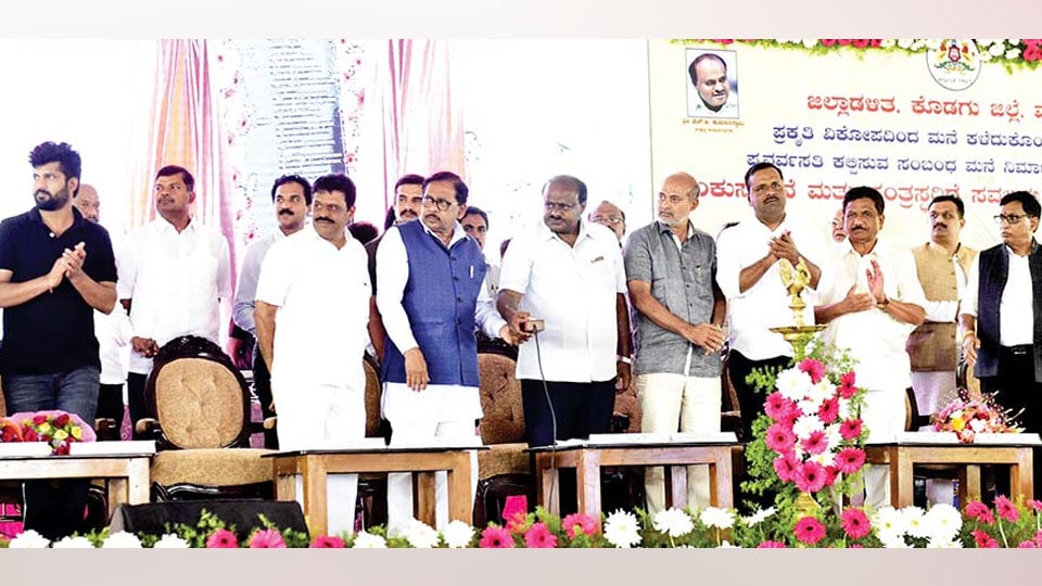 CM launches housing project for flood-hit families in Kodagu