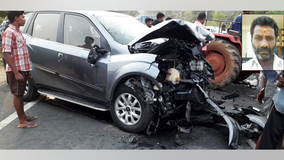 One killed as two vehicles collide head-on on T. Narasipur Road