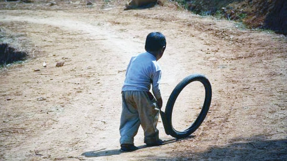 Cycle Tyre Race and Slow Cycling