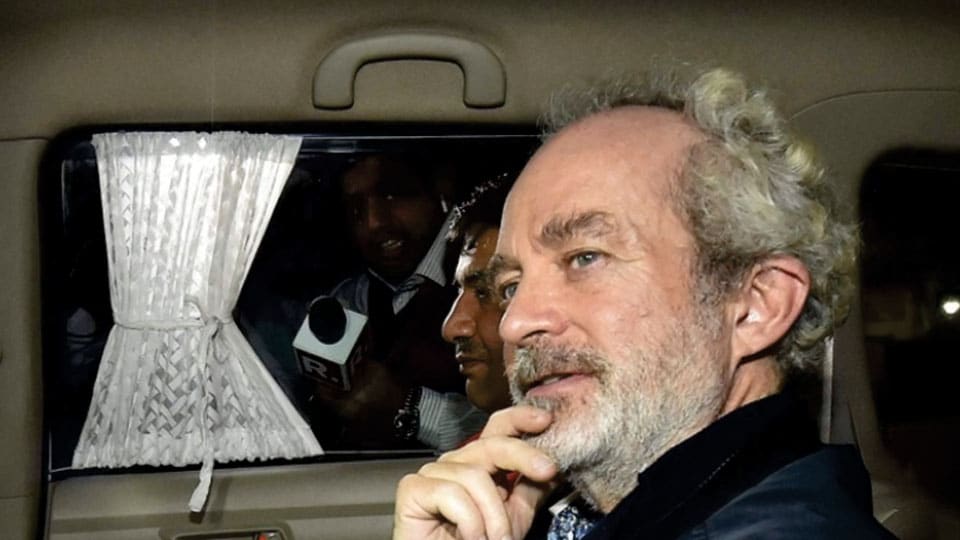 Agusta Westland helicopter deal case: Christian Michel caught passing a paper with questions on ‘Mrs. Gandhi’ to his Counsel