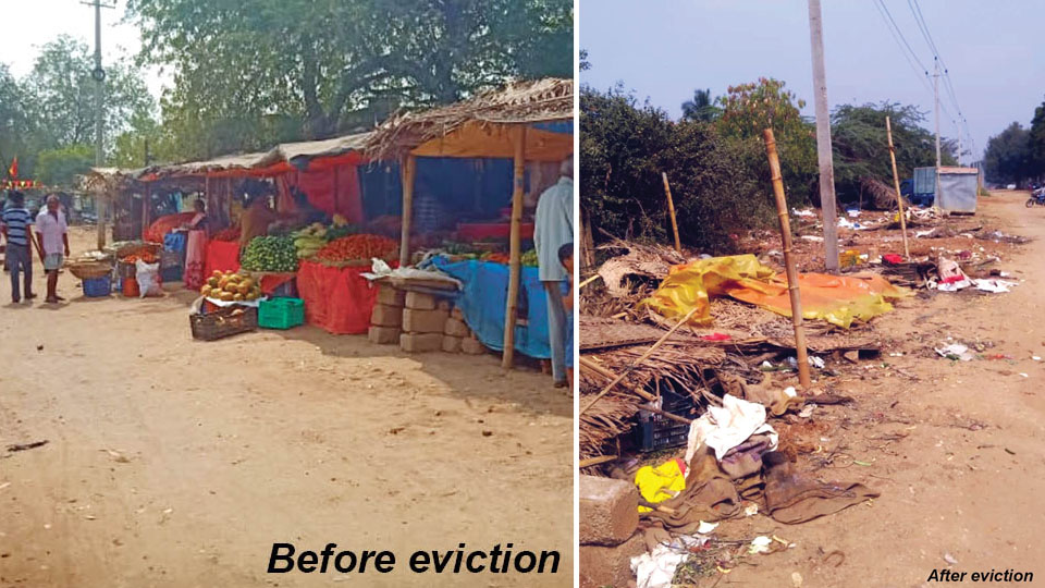 Eviction of encroached Railway land between Ashokapuram-N’gud Railway Station