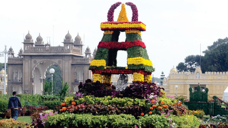 Mysore Palace Flower Show in December last week