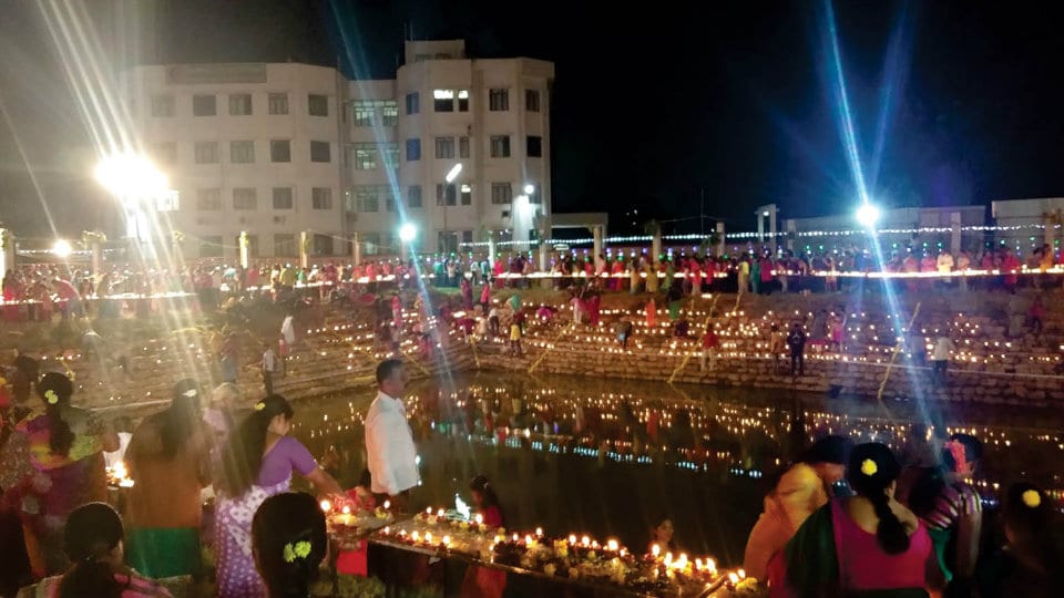 Sri Nanneshswaraswamy Kalyani Deepotsava held in grand manner