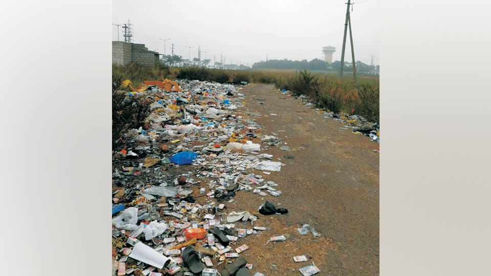 Garbage dump, an eyesore in Rajivnagar