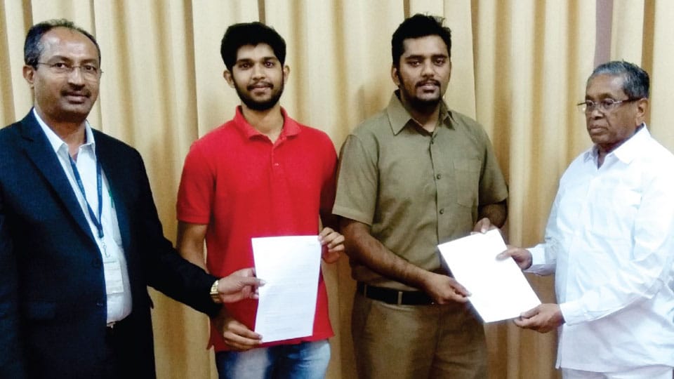 VVCE students bag Rs. 14.5 lakh pay package in campus recruitment