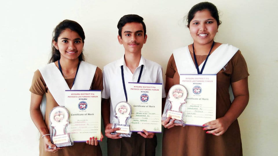 Science Contest winners