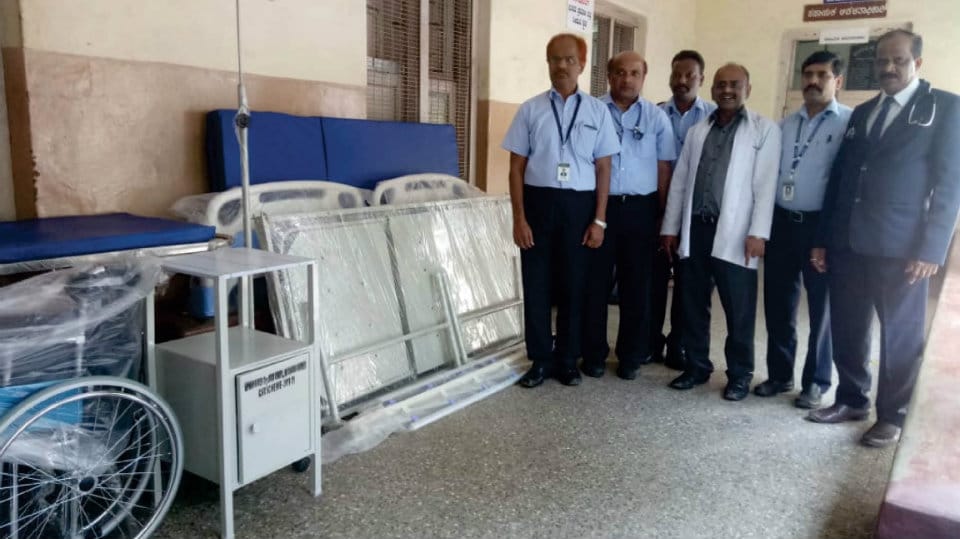 BRBNMPL donates Rs.30 lakh worth equipment to K.R. Hospital