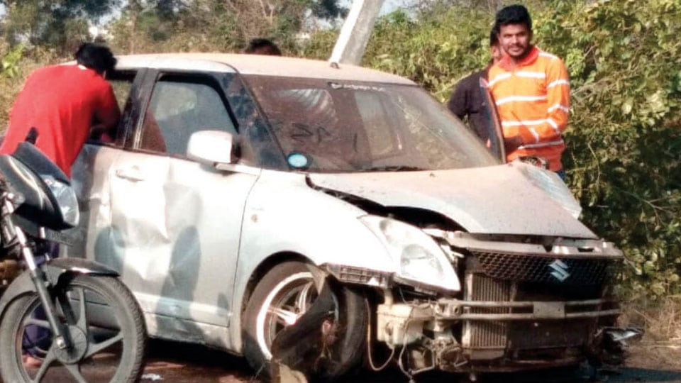 Youth injured, car damaged in separate accidents