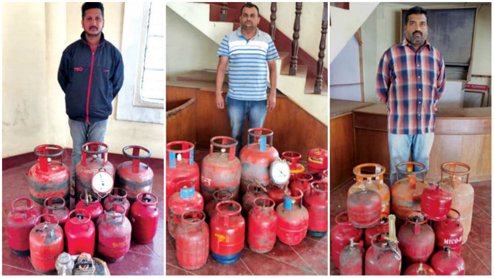 Illegal LPG refilling units raided