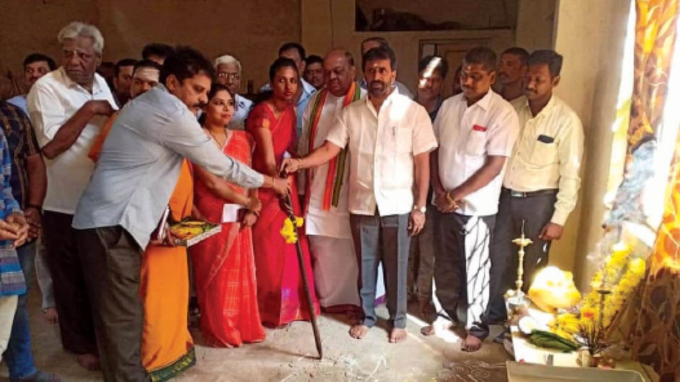 MLA Nagendra launches slew of works