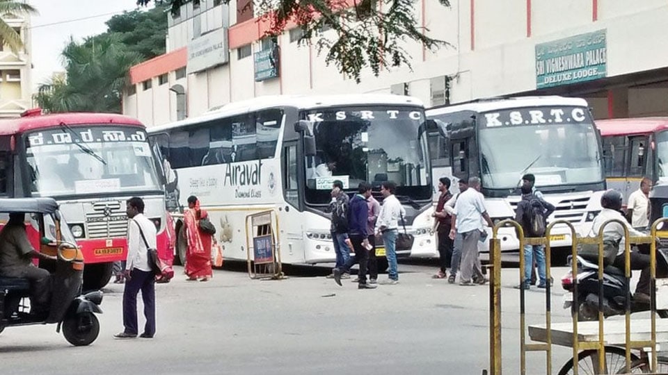 No buses to Kerala; Ayyappa devotees stranded in Nanjangud
