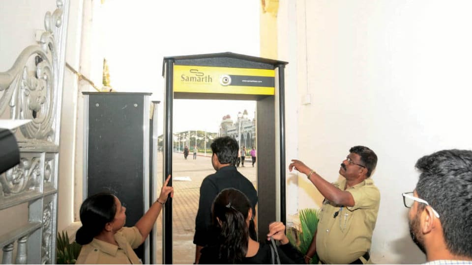 Mysore Palace entrance gates get new Metal Detectors