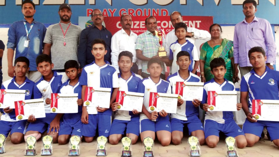 Runners in District Sub-Junior Throwball Championship