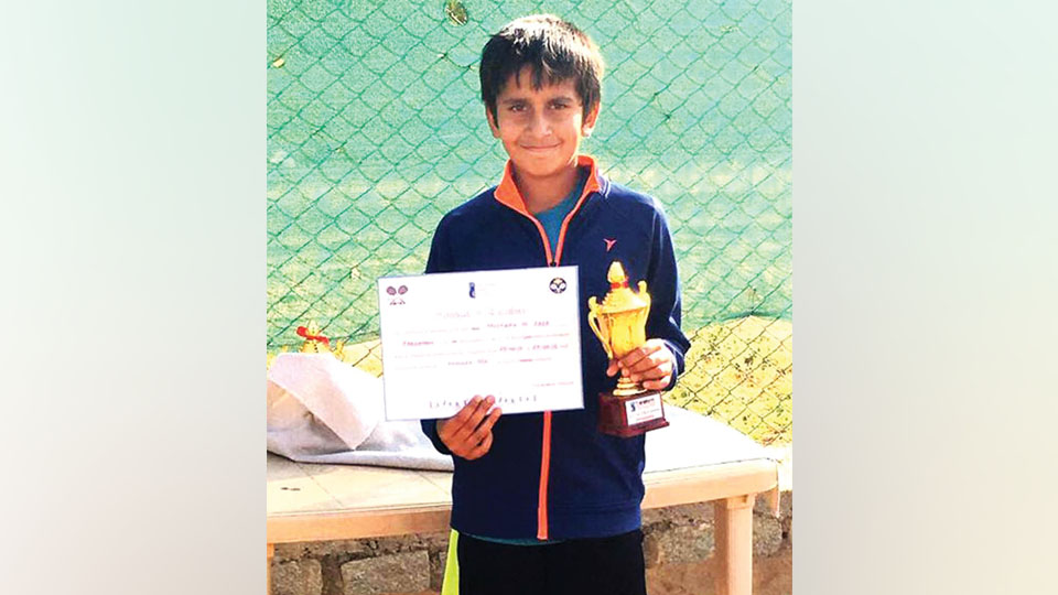 National Series U-12 Tennis Tourney: Mysuru’s Mustafa Raja wins Doubles title