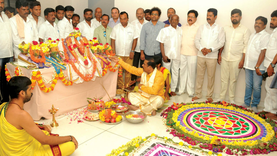 New BJP Office inaugurated in Chamarajapuram