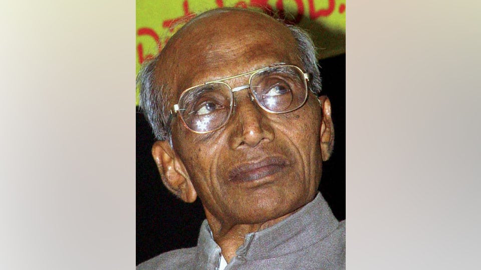 Veteran Kannada writer Ko. Channabasappa no more