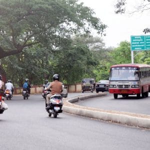 Sign board near Hunsur road leads to confusion
