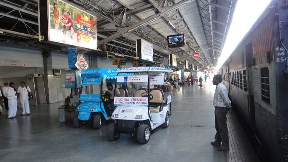 Battery operated vehicle is not free in Bengaluru Railway Station