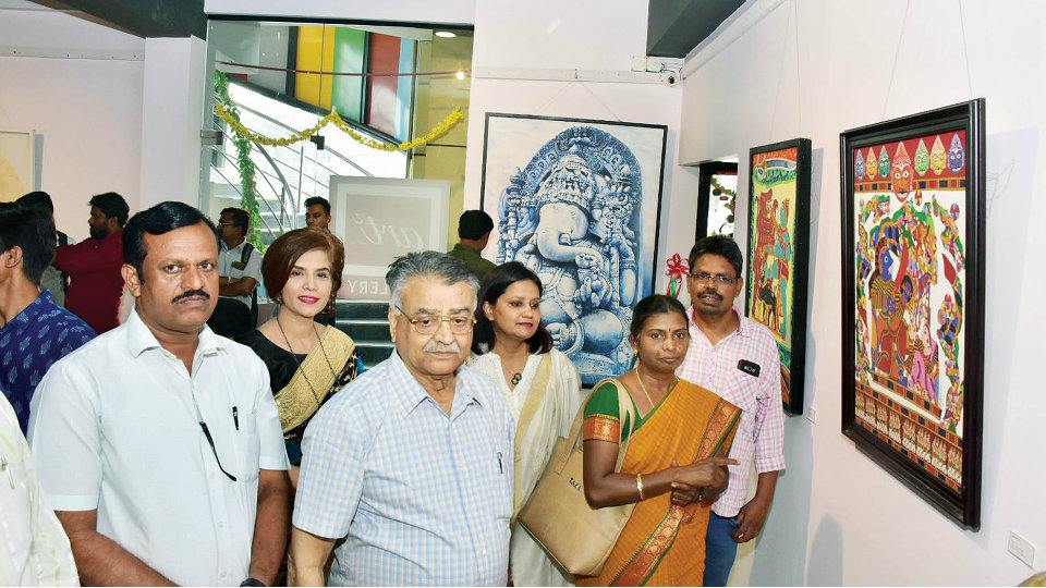 Eye-catching art works on display at Artz Gallery in Gokulam