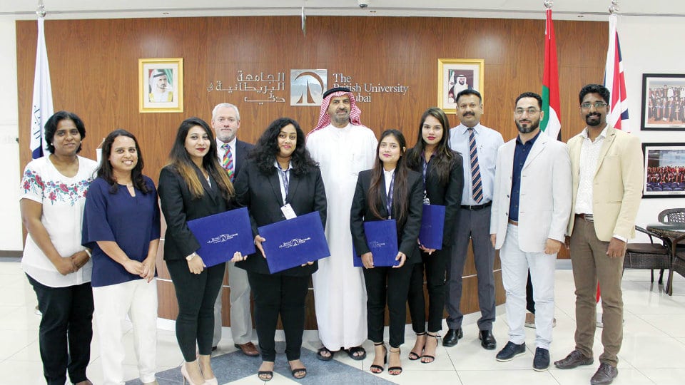 SDM-IMD students at British University in Dubai