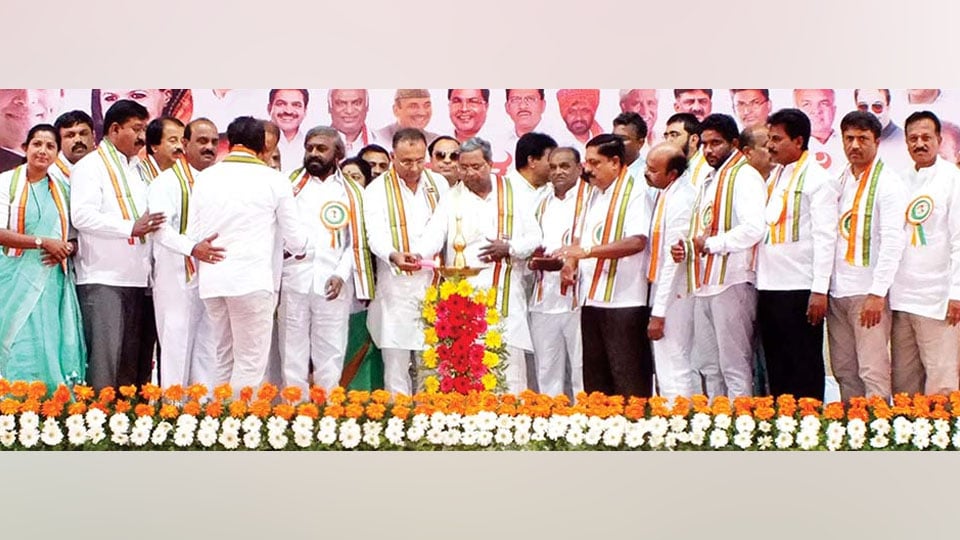 Congress  campaigns in Chamarajanagar