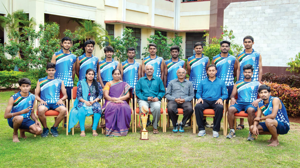 Winners of VTU Inter-Collegiate Mysuru Zone Kho-Kho Championships