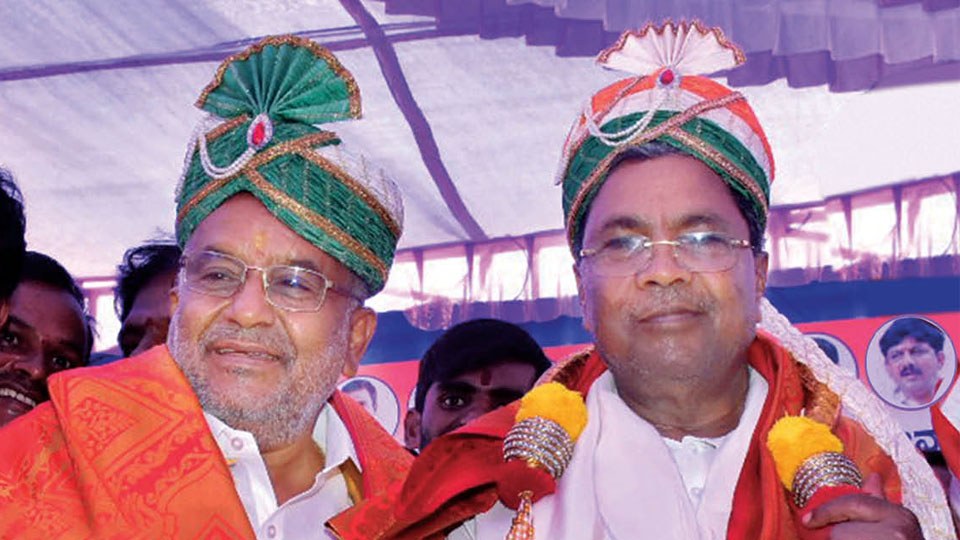 GTD, Siddu join hands in Chamundeshwari