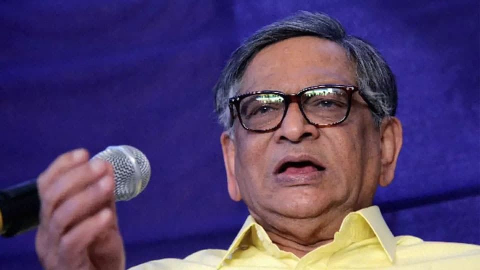S.M. Krishna reveals how he was sent out of State