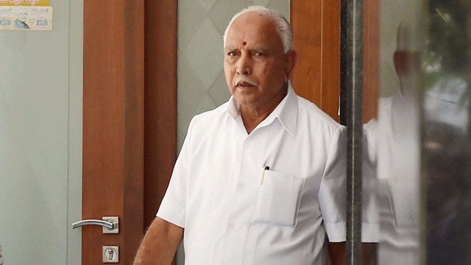 Upbeat BSY to meet BJP MLAs, MPs on May 24