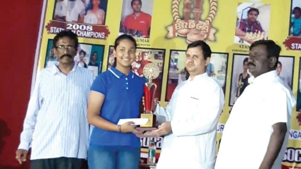 Karnataka State U-17 Girls Chess Championship 2019:  Mysuru’s Prasiddhi Bhat triumphs