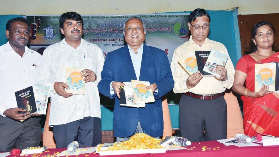 Three books of Dr. Hombaiah Honnalagere released
