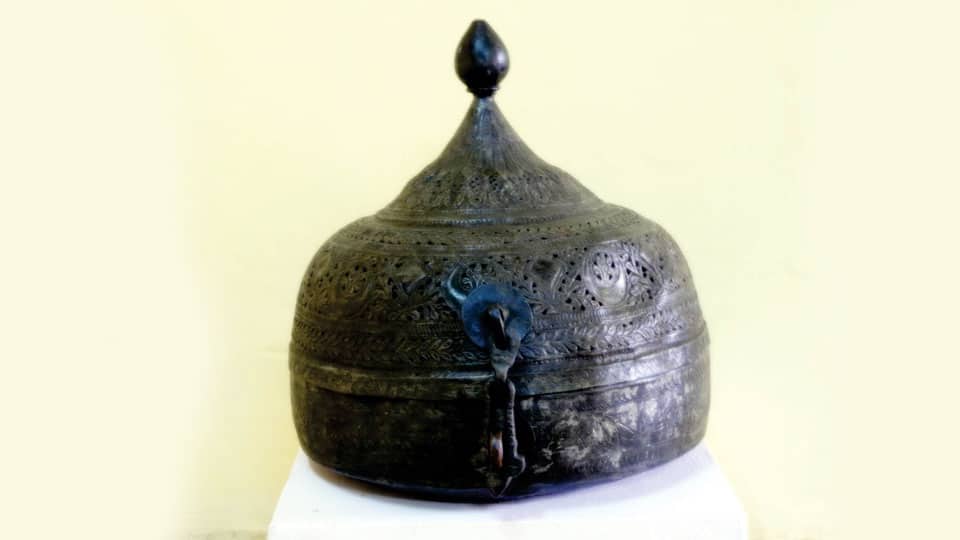 “Katordaan,” a brass vessel from Rajasthan on display at IGRMS