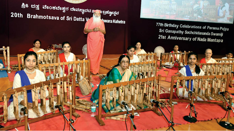 An alluring Angklung concert at Ganapathy Ashrama
