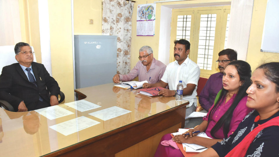 Lokayukta holds meeting with Department Officials