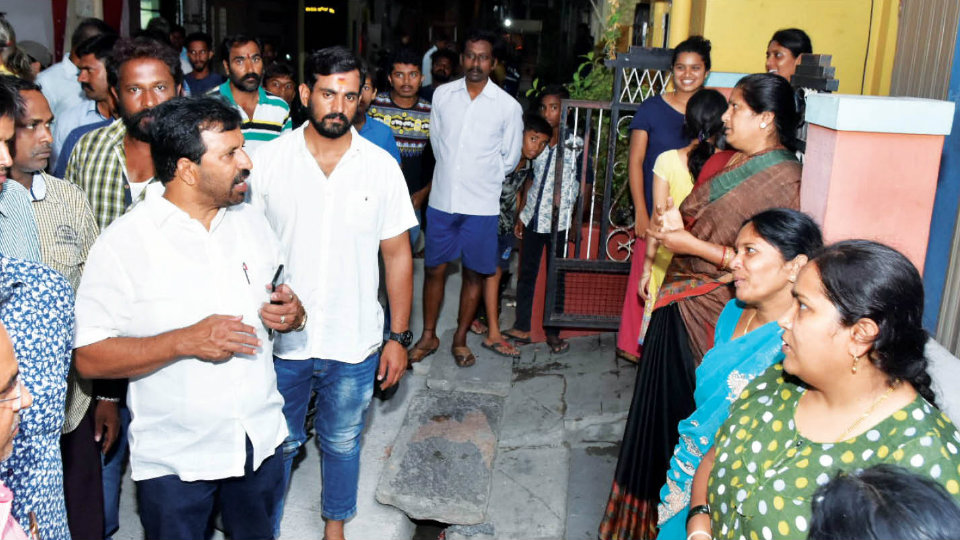 Mandi Mohalla group clash: MLA Nagendra instils confidence among residents