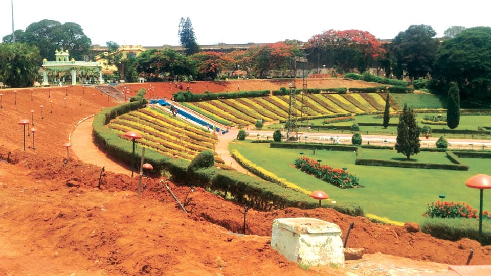 Works on to beautify Brindavan Gardens
