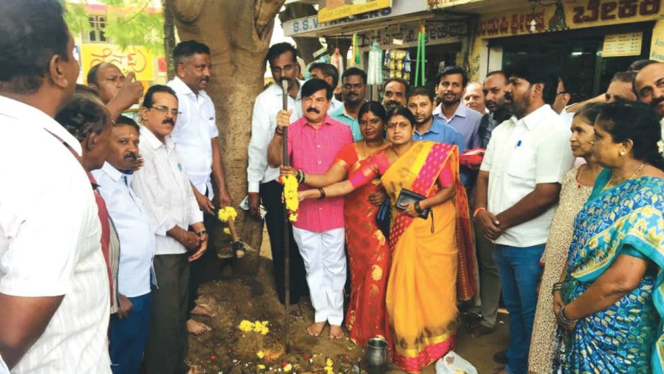 Sewage Farm-Manandavadi Road development work begins