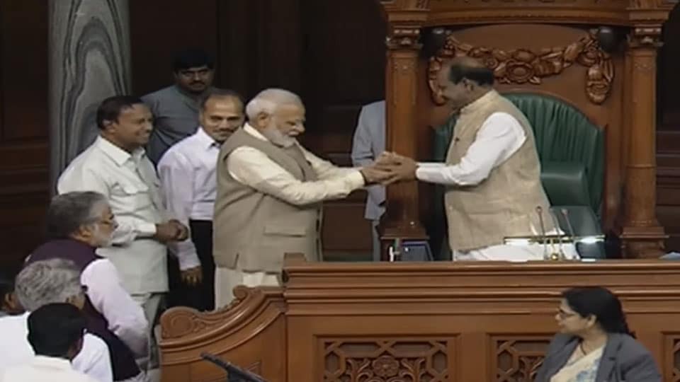 Om Birla elected LS Speaker: PM Modi leads him to Chair
