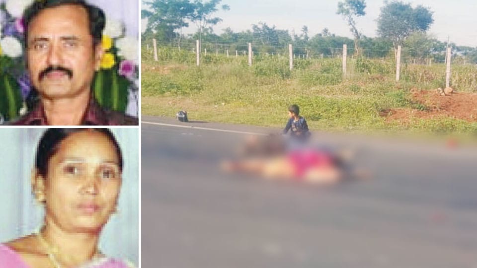 Parents killed as tipper runs over: Clueless child sits beside bodies