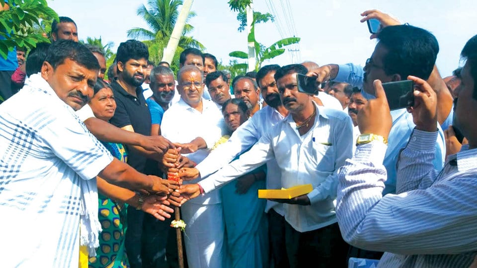 MP and District Minister launch development activities